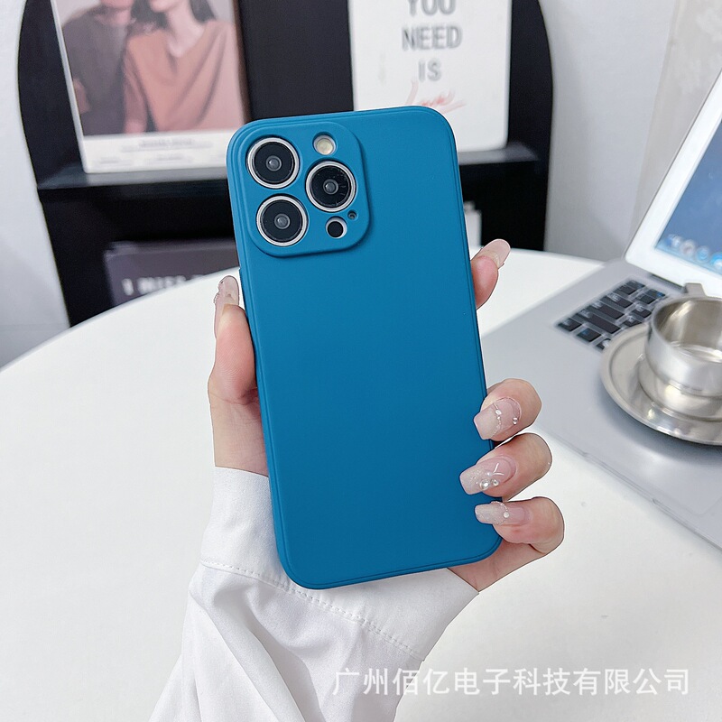 アップル16proストレートルービックキューブ精孔携帯ケースネット赤ins風TPU転倒防止純色15保護カバー|undefined