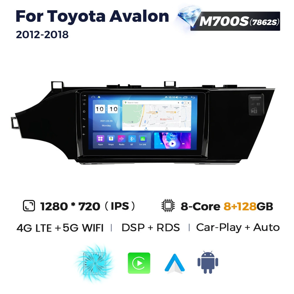 Совместимый Toyota Avalon 2012-2018 Android большой экран средней панели навигационное радио 8+256