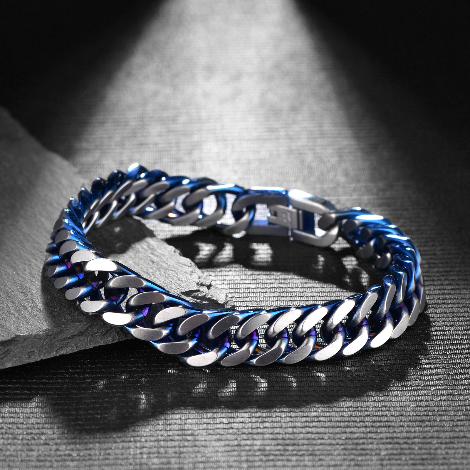 Men's Cuban Link Bracelet Stainless Steel Waterproof Jewellery_voghion.com