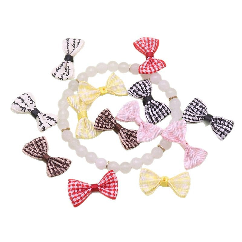 Lazo a Cuadros para Accesorios de Ropa 2.5 cm Hierba Bricolaje para Ropa Infantil y Juguetes image 5