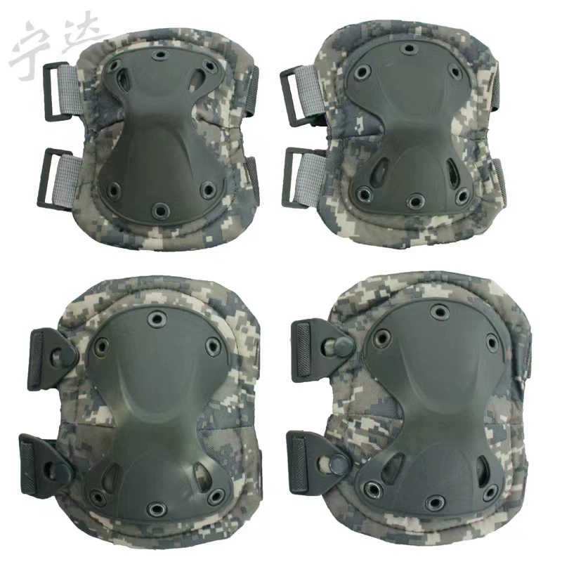 Наколенник для локтя Набор из четырех предметов Спорт на открытом воздухе Верховая езда Скалолазание Развитие Военная подготовка Тактическая защита колена