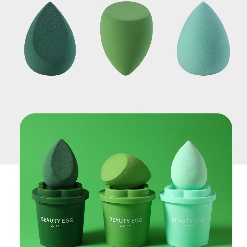 La primera taza de café de reducción única, juego de huevo de belleza, juego de soplo de calabaza, sin polvo, soplo de polvo súper suave, seco y húmedo