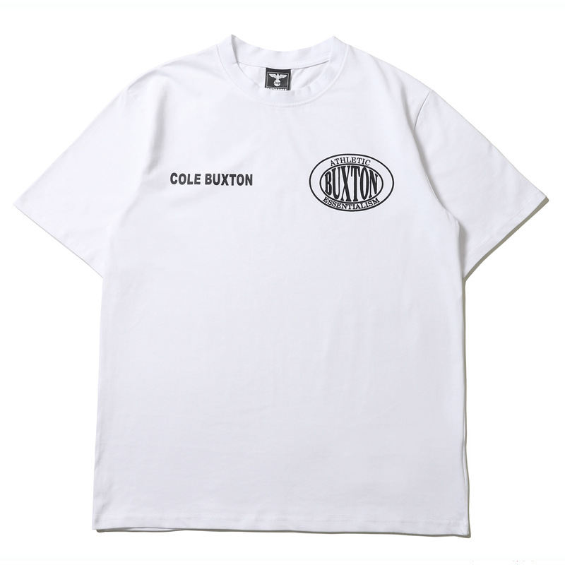 Marca de moda americana calle hip hop simple letra impresa camiseta hombres y mujeres mismo casual suelta High Street original manga corta
