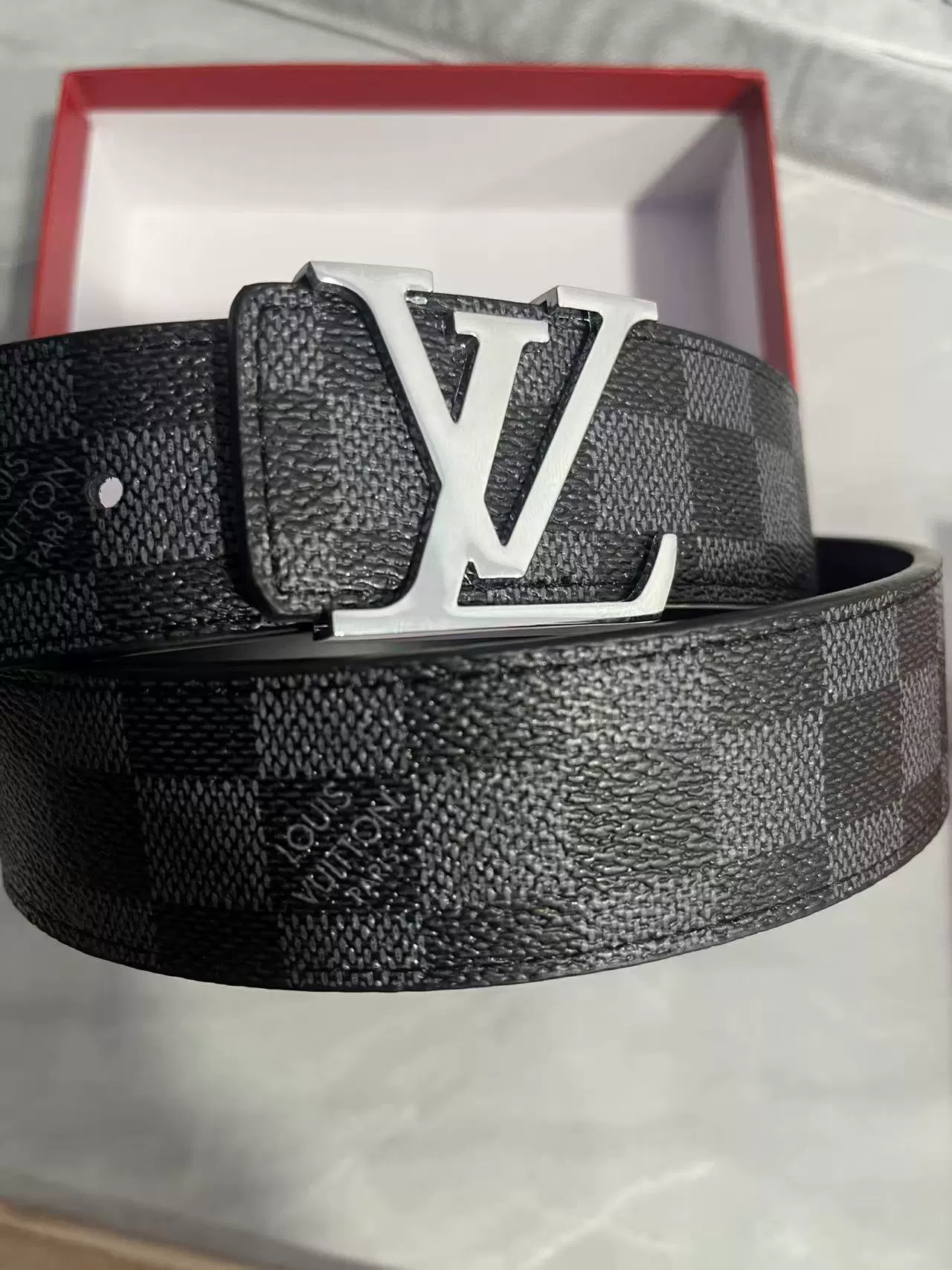 Belt with letters, high-quality style