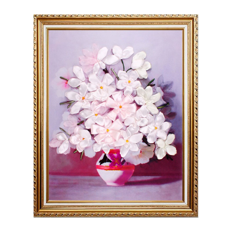 Oujin nianhua bordado de la cinta Fábrica Directa de impresión en color pintura colgante pintura triple sala de estar entrada pintura decorativa