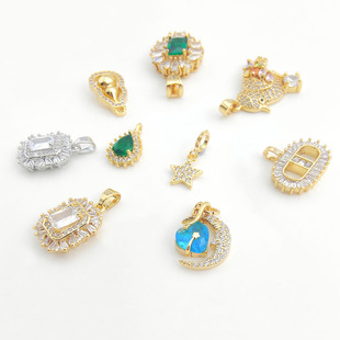 �18K14K���ɫ��ʯ�����������J������ë��朒��diy���