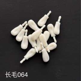 现货厂家直销 亲肤植绒 唇釉 唇泥 遮瑕 粉底液一次性勺子形唇刷