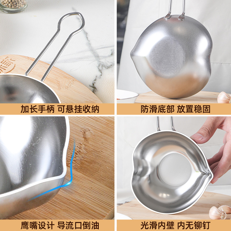 316 de acero inoxidable amor frito de huevos artefacto mini frigidora de paneles de alimentos suplementarios para bebés defectos gruesos