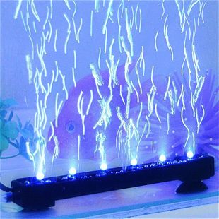 Fish tank light lighting led light waterproof bubble strip led with bubble light oxygen ornamental colorful light diving light