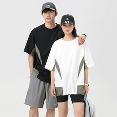 メンズ半袖トップスアメリカンヴィンテージ半袖Tシャツメンズマウンテンアウトドアボトリングシャツ速乾性