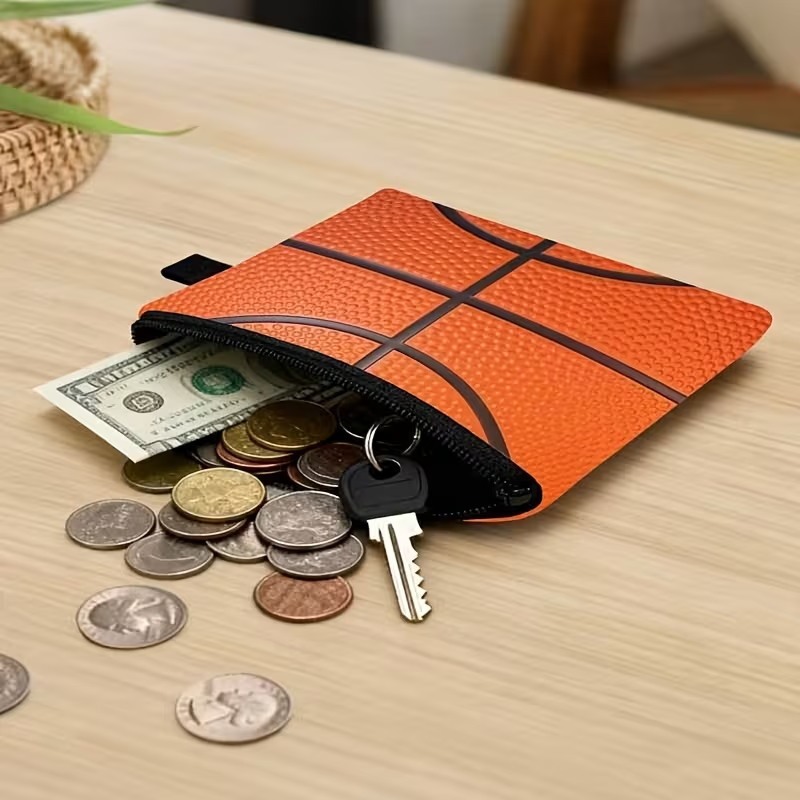 New Football Coin Purse Children's Cute Trendy Key Card Holder Student Mini High-End Short Bag Wholesale