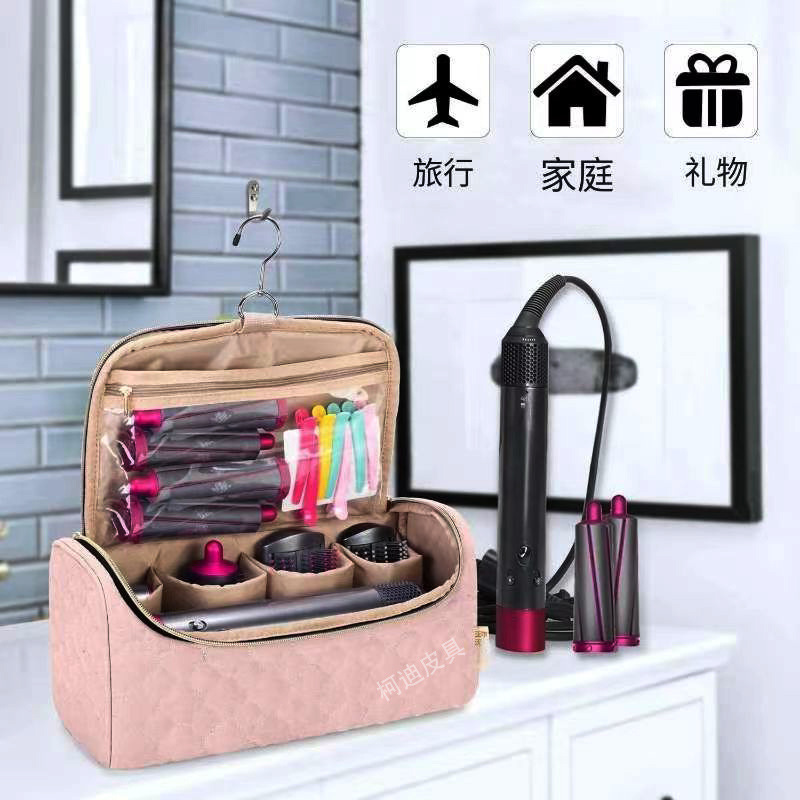 Bolsa de cosméticos transfronteriza, bolso de mano para rizador, almacenamiento de accesorios para bolsos Dyson, bolsa de almacenamiento montada en la pared, suministro directo, stock listo