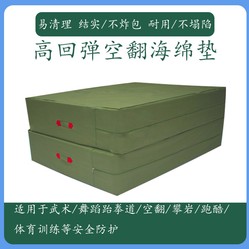 Flip Sports Mat Folding Thickened High Jump Sponge Mat Taekwondo Mat Rock Climbing Training Dance Gymnastics Protective Mat