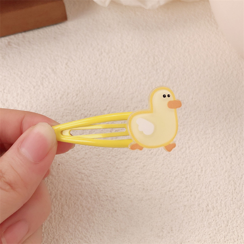 Hermosa niña acrílico pato cuerda de cabeza temperamento de alta elasticidad intestino delgado anillo de cabello universal huevo correa de cabello correa