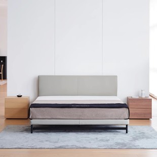Coconordic | Lines Narrow Frame Version Modern Bedroom Simple Fabric Bed Floor-Standing Nordic Japanese Double Bed