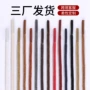 打蜡圆形棕色白色鞋带绳