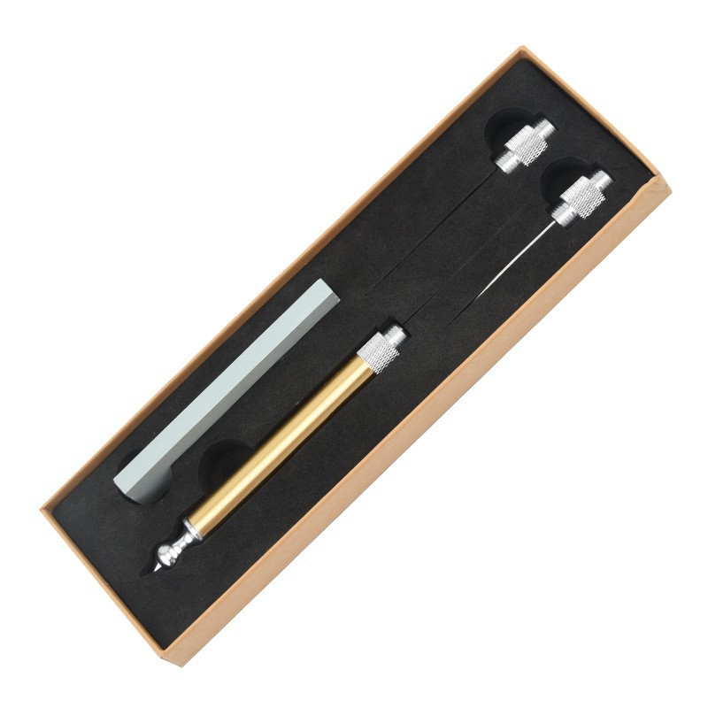 Fábrica al por mayor nuevo acero inoxidable tailandés cuchillo de talla de fruta cuchillo reemplazable cabeza plato de fruta cuchillo de talla