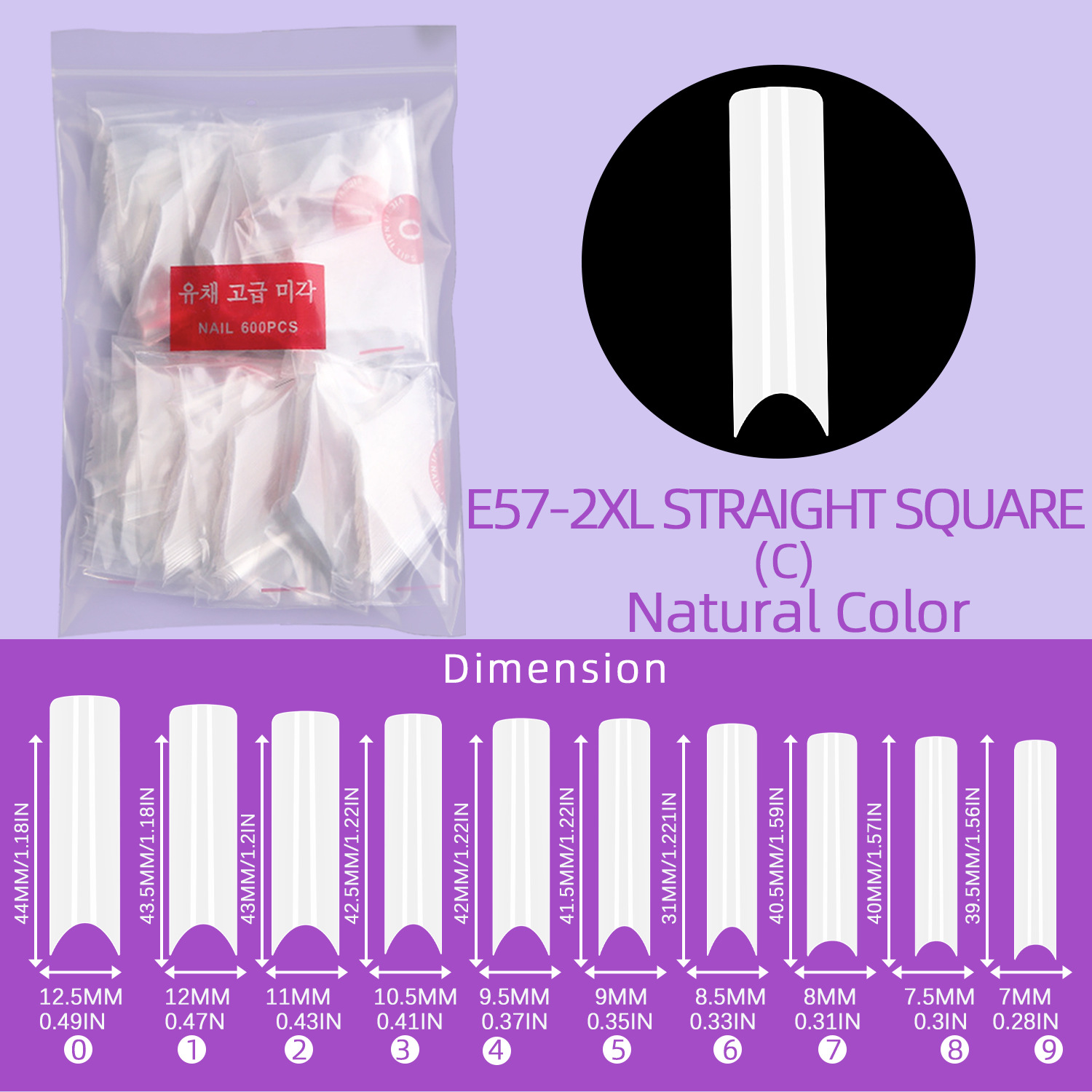 Clavo pipa agua XXL 500 piezas natural