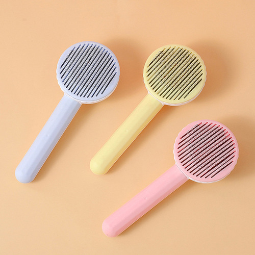 Cross-border new pet comb massage hair removal comb cat self-cleaning needle comb cat beauty hair removal comb supplies