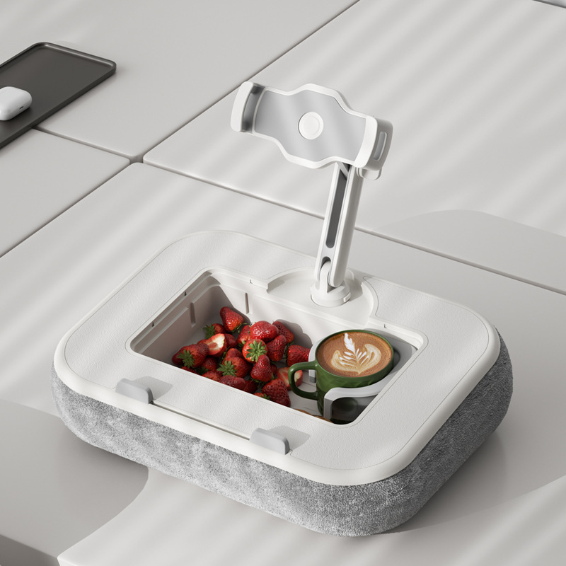 Laptop Multifunctional Stand Car Pillow with Cup Holder Snack Slot Mobile Phone Tablet Universal Stand Plush Drama Laptop Multifunctional Stand Car Pillow with Cup Holder Snack Slot Mobile Phone Tablet Universal Stand Plush Drama