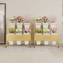 醒花桶货架花店专用花架铁艺多层花筒架摆摊卖鲜花婚庆展示架子