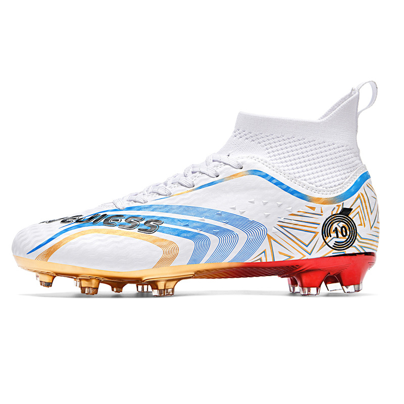 Cross-Border High-Top Football Men, Women, And Children, Suitable For Artificial Turf, AG Long Spikes, Student_voghion.com