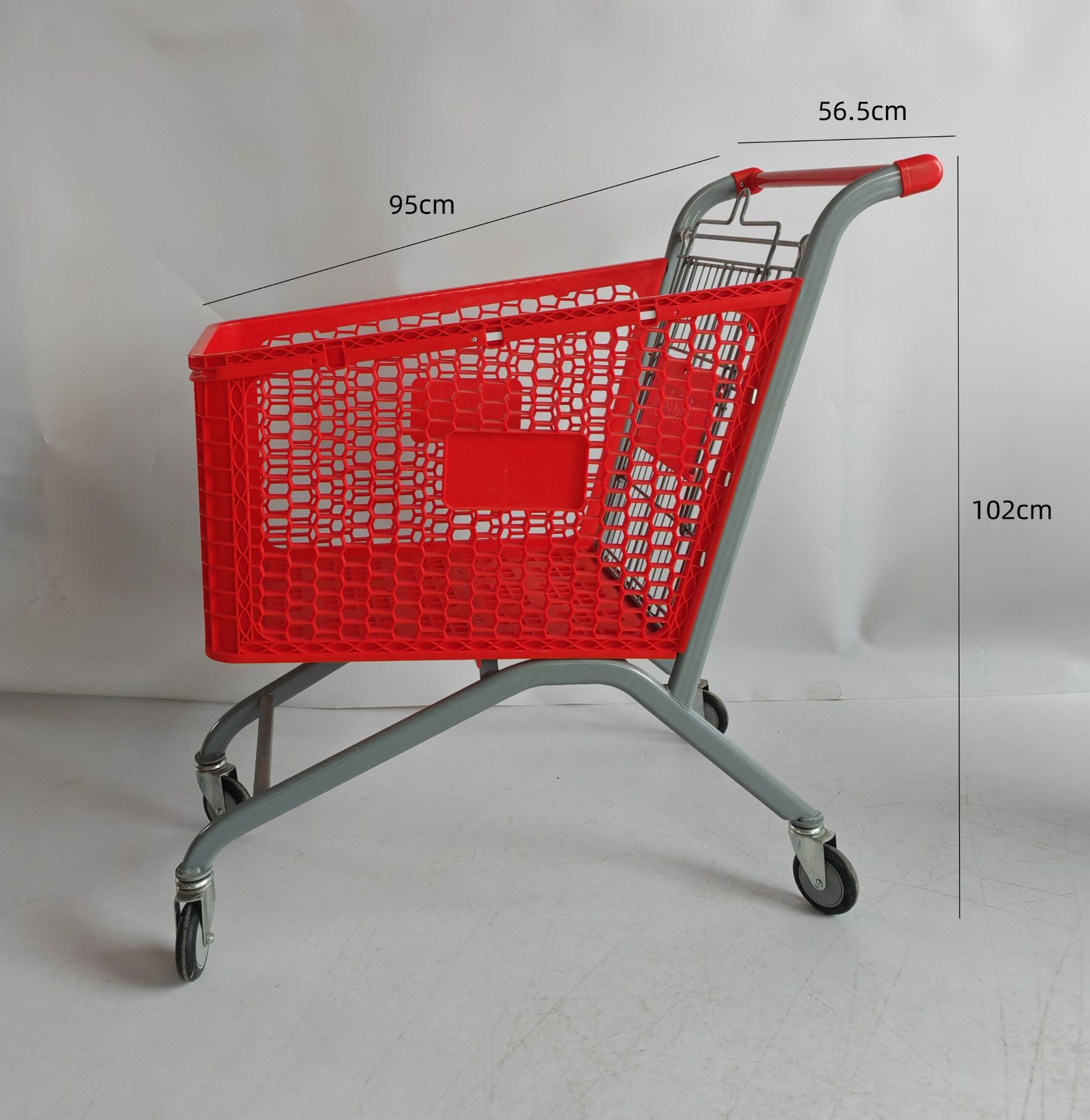 Carrito de Compras de Plástico para Supermercado