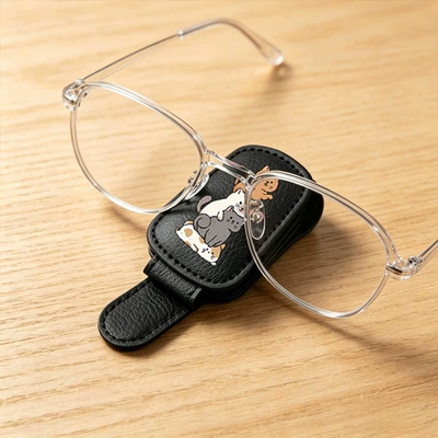 visor storage, stackable cat-shaped – Car Glasses Clip/Bill Clip