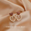 South Korean goods from pearl, small brand diamond earrings with tassels, Korean style, Chanel style