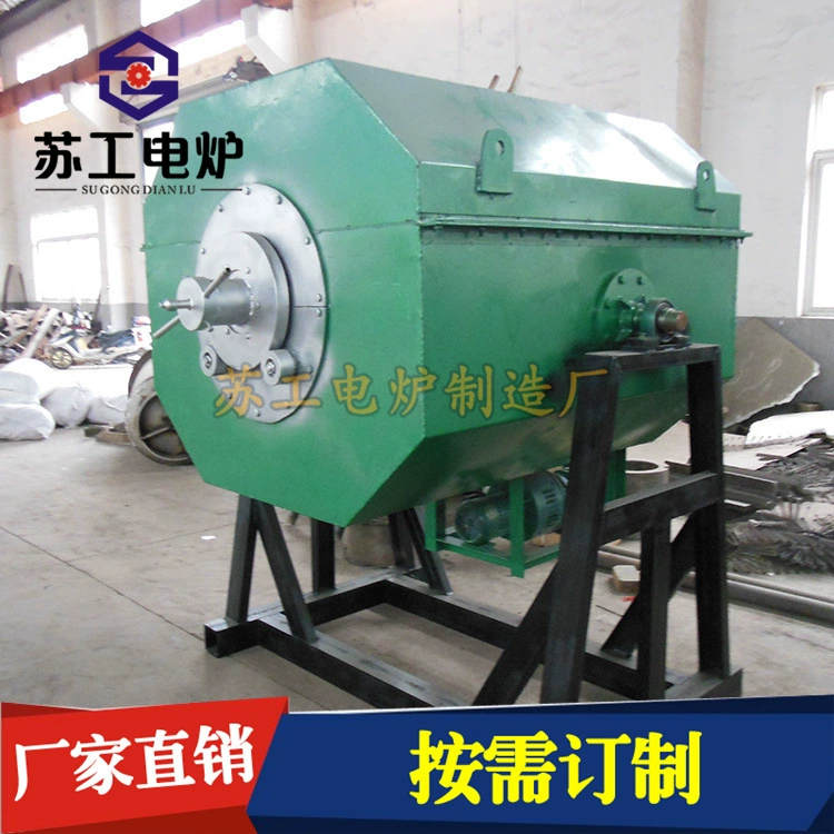 Поставка барабановой печи конвертер барабанного газа углеродистая печь Наклонный барабан резистивная печь закалка барабановой печи