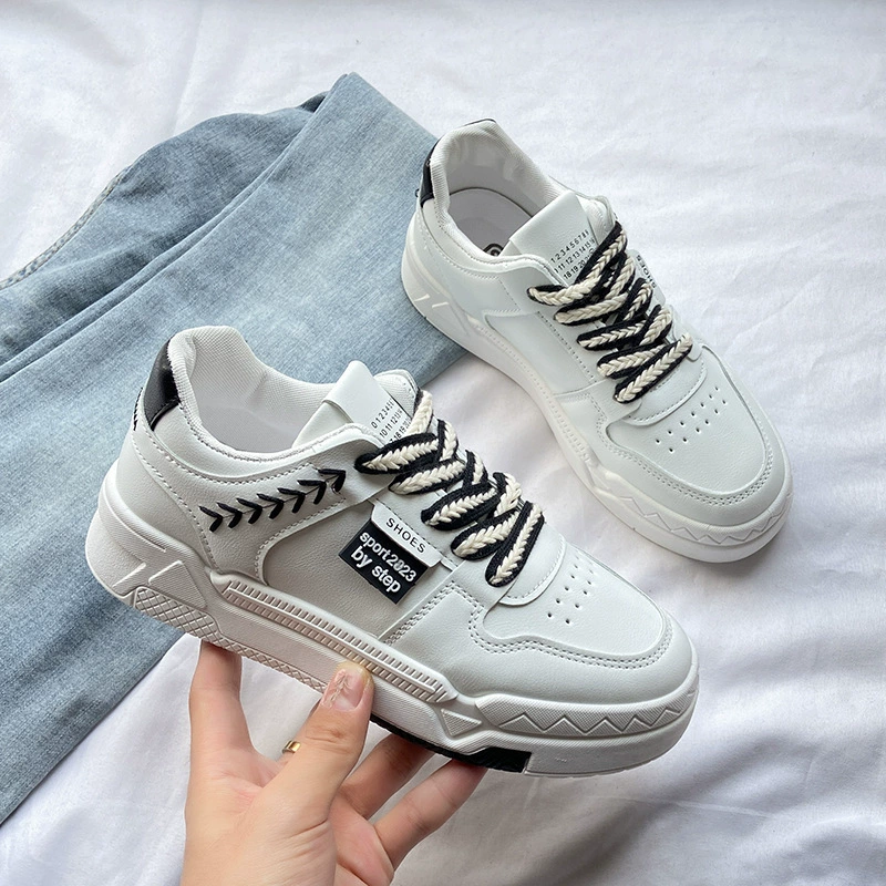 Летняя новая пшеничная Студенческая обувь повседневная Корейская версия белых туфель Спортивная повседневная обувь Joker 2023
