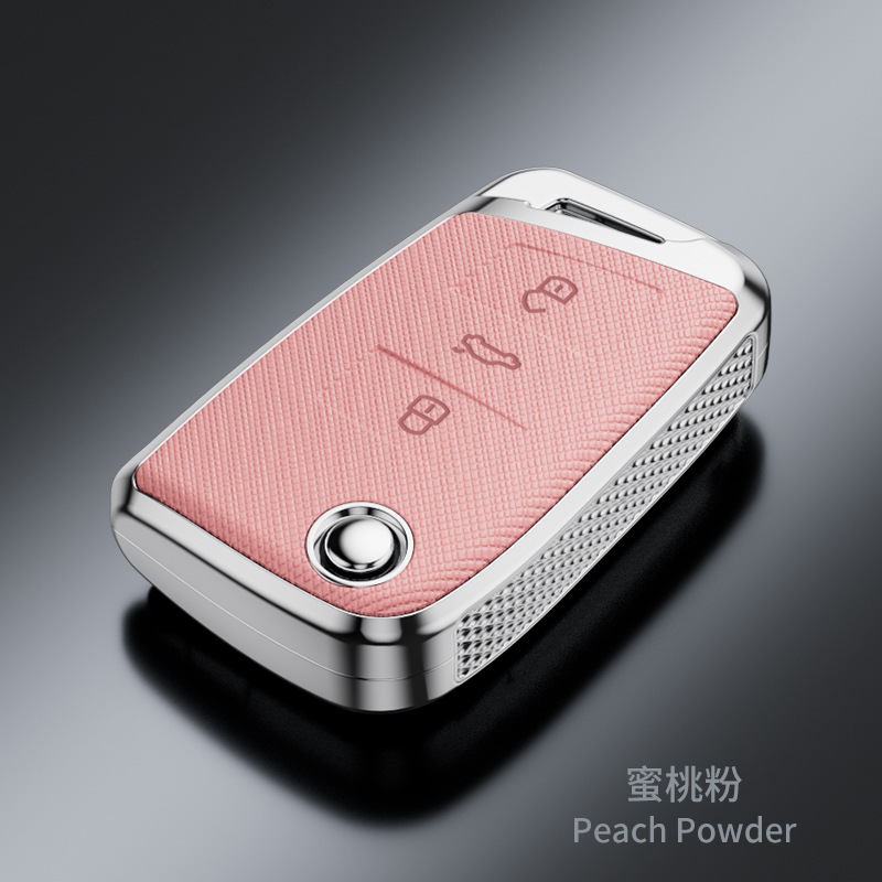 SuitabLe for VoLkswagen Sagitar Tiguan L Lavida Santana Bora Tanyue Passat Cross Pattern FashionabLe Key Cover
