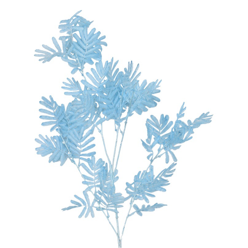 Flor artificial flor azul material boda salón decoración del hogar Rosa artificial Flor de plástico al por mayor