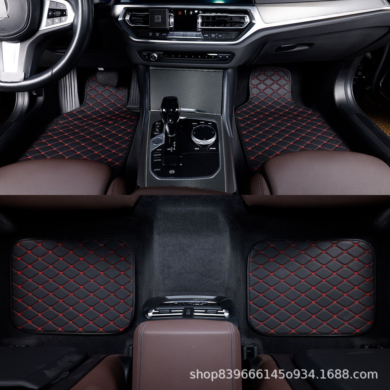 Car Floor Mats Leather Leather Silent Comfortable Environmentally Friendly Leather Carpet Universal Car Floor Mats Solid Color Wear-Resistant and Non-Slip