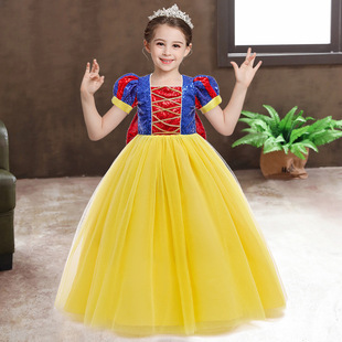 New foreign trade children's clothing Snow White sequins mesh children's dress girls dress Princess dress a generation of hair
