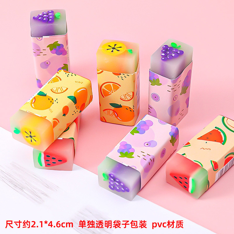 밀리터리 그린 과일 샌드위치 지우개 36개입