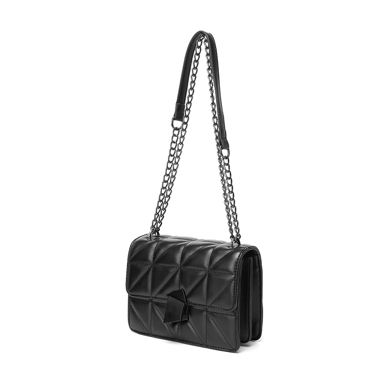 Piccola borsa a tracolla con catena di diamanti, di alta qualità, leggera, di lusso, 2024, nuova moda, piccola borsa quadrata abbinata per le donne_voghion.com