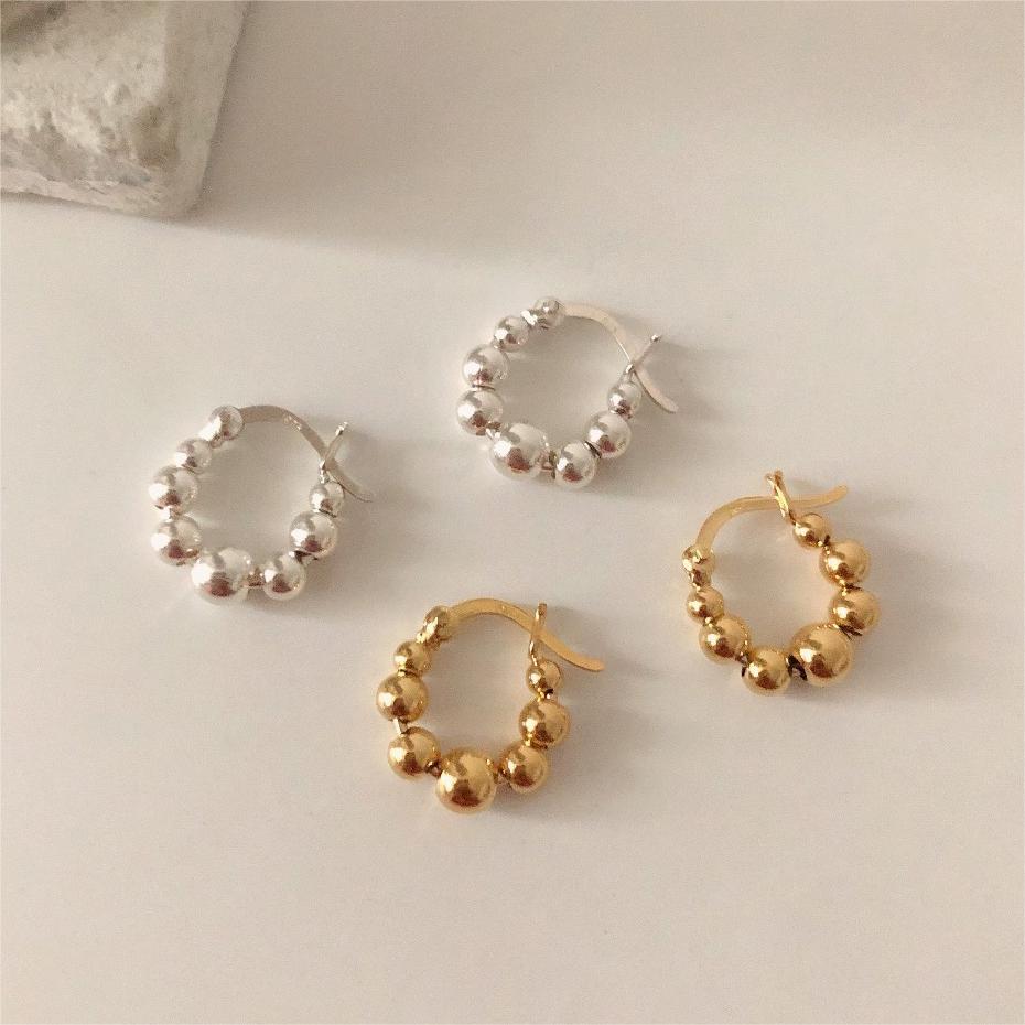 925 Sterling Silver Material 1 Pair 925 Sterling Silver Water Droplets Earrings