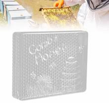 跨境热卖养蜂用巢蜜盒500g方形巢蜜盒巢框塑料透明巢蜜盒巢框巢础