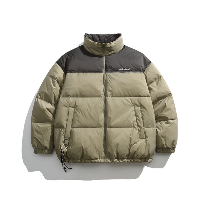 Japanese retro velvet light and thin keep warm down jacket