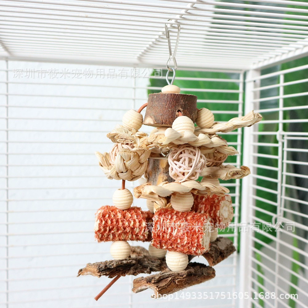 Деревянная игрушка с аксессуарами, может кусаться, кукуруза