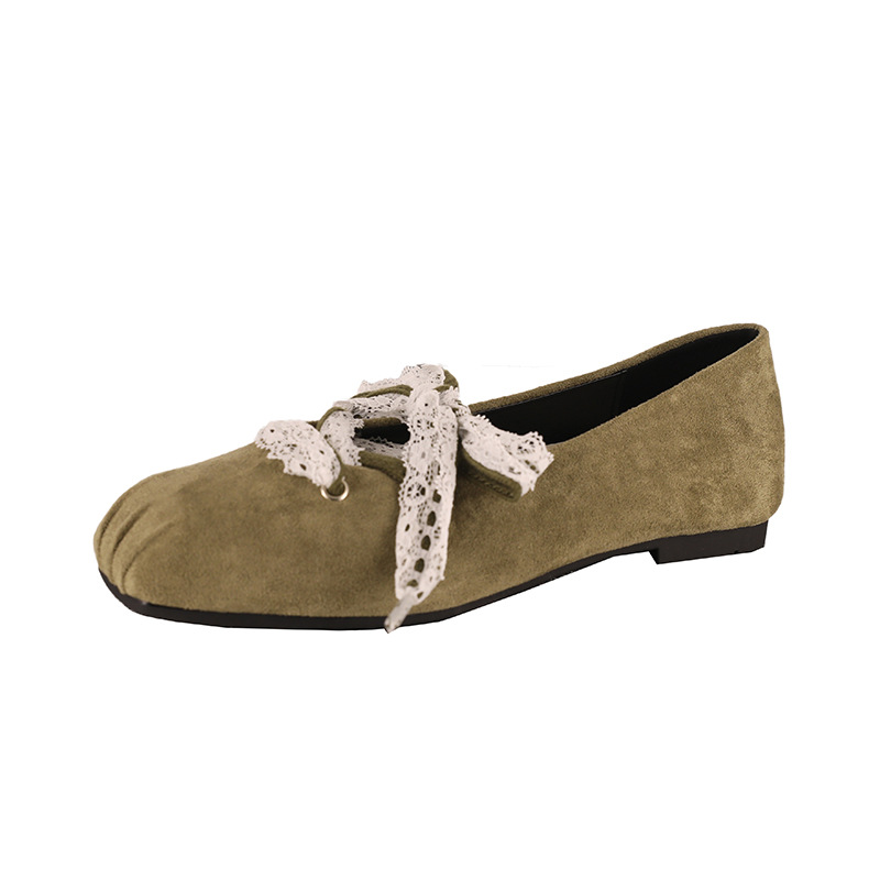 Korean-style Shallow Ballet Flats For Women, Soft-soled, Early Spring 2025, French Retro Mary Jane Shoes With Internal_vogvips.com