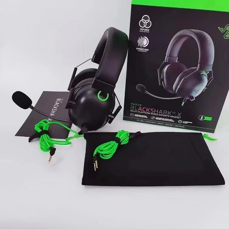 Cross-Border Razer Blackshark V2X Cyclone Black Shark V2X Gaming Headset Headset Suitable for