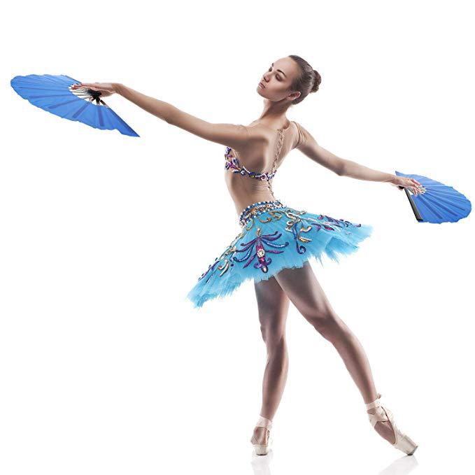 33cm de plástico Kung Fu fan Amazon Venta caliente ventilador de sonido ventilador de artes marciales puede agregar logotipo puede ser equipado con ventilador bolsa blanco