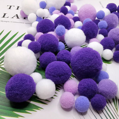 Medium and small Mixed pack colour High elastic Hair ball diy Plush Ball Fur Ball Early education kindergarten manual make Material Science