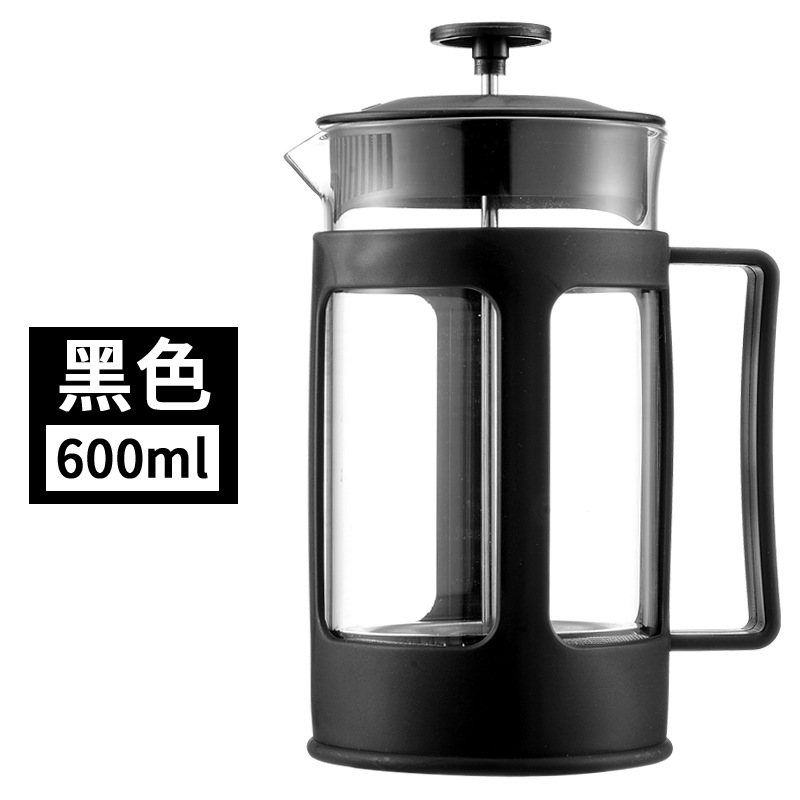 Cafetera de Prensa Francesa de Vidrio de Borosilicato con Filtro
