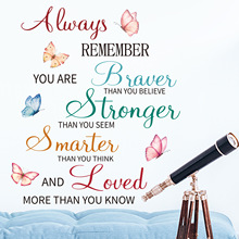 ALWAYS励志箴言背景墙贴卧室儿童房家居装饰跨境可移除 MUP2019