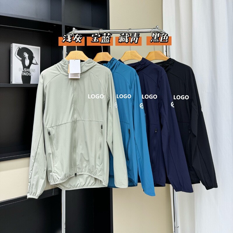 Cross-Border New Tnf Ice Silk Sun Protection Clothing Hooded Men's North Face Skin Clothing Women's Outdoor Cycling and Fishing Sun Protection Clothing Batch