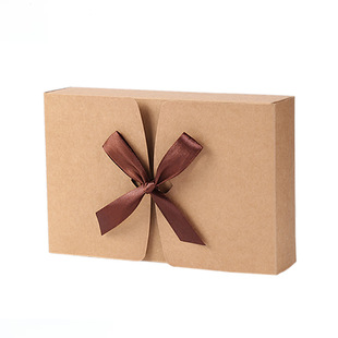 Cross-Border Export Gift Kraft Paper Packaging Box Gift Pillow Box Color Printing Daily Foldableing Wedding Candy Box