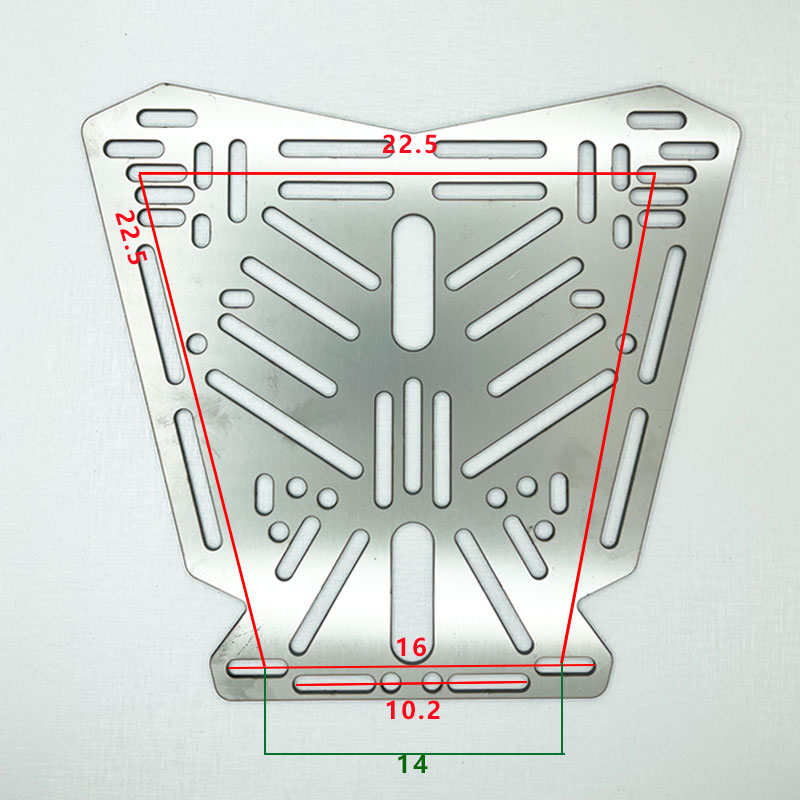 Aluminum Alloy Stainless Steel Tail Box Quick Release Base Electric Vehicle Bottom Plate Transfer Installation Connection Adjustable Hole Position Accessories
